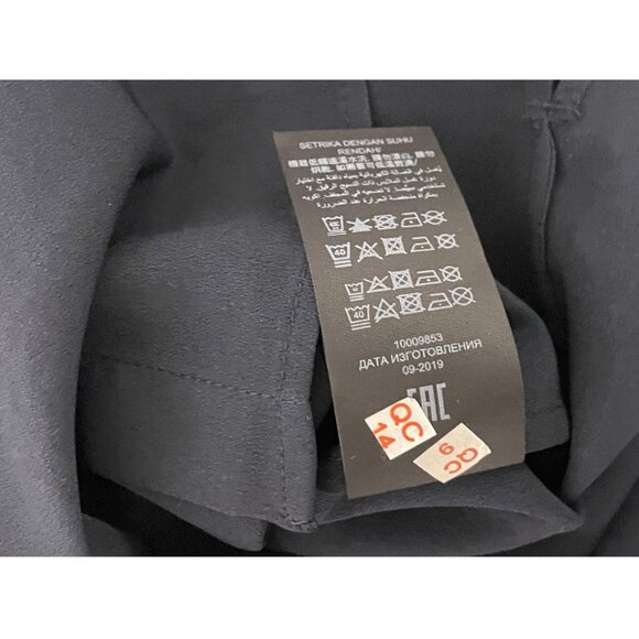 Tory Burch Womens Sleeveless Bow Blouse Top Shirt Sz 4 Navy Blue NWT $250 - Picture 11 of 15